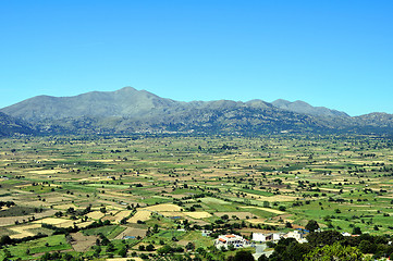 Image showing View of the Lassithi Plateau in Crete, Greece