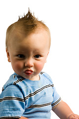 Image showing Baby Boy Portrait Isolated