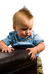 Image showing Baby Boy Portrait Isolated