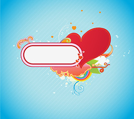 Image showing shiny red heart