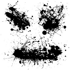 Image showing splat black trio