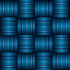 Image showing blue stripe weave