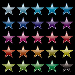 Image showing star rainbow black