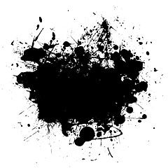 Image showing splat black copyspace