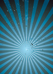 Image showing radiate blue grunge light