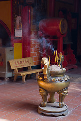 Image showing Interior of Chinese temple in Vietnam