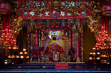 Image showing Interior of Chinese temple in Vietnam