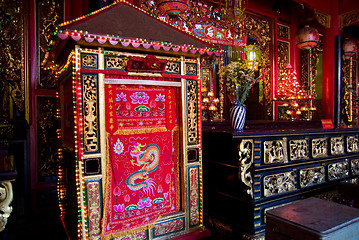 Image showing Interior of Chinese temple in Vietnam