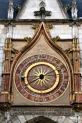 Image showing Auxerre clock