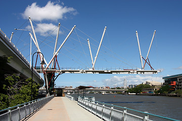 Image showing Brisbane bridge construction