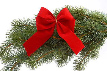 Image showing Red gift ribbon