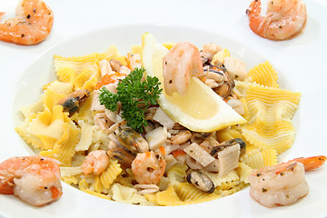 Image showing Seafood dinner