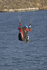 Image showing Paraglider closeup