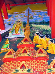Image showing Buddhist painting. Vientiane. Laos