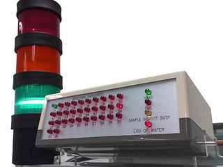 Image showing The LED panel and control lamp