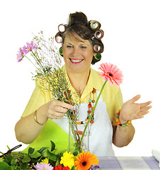 Image showing Flower Arranging Housewife