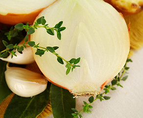 Image showing Onion With Thyme