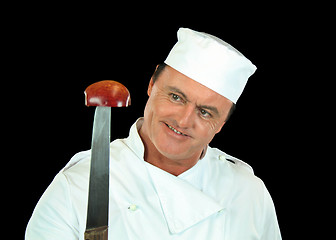 Image showing Apple Knife Chef