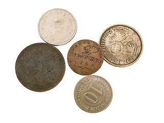 Image showing German coins