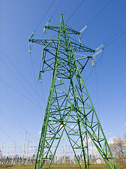 Image showing Single electricity tower