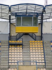 Image showing Stadium cabine