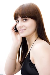Image showing young girl with phone