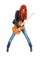 Image showing guitar babe