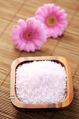 Image showing pink bath salt