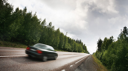 Image showing Car on a country road