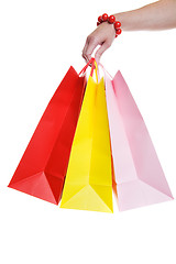 Image showing Colorful shopping bags