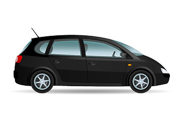 Image showing Black Minivan