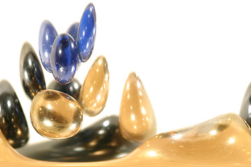 Image showing Abstract Marble Drops