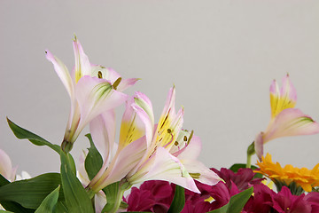 Image showing cut flowers in a bouquet