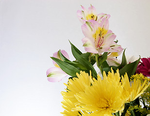 Image showing cut flowers in a bouquet