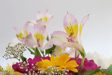 Image showing cut flowers in a bouquet