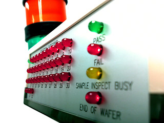 Image showing The LED panel and control lamp