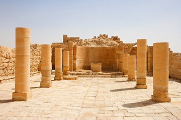 Image showing Colonnade of the ruins of ancient temple