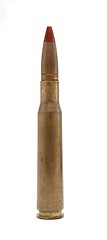 Image showing Browning 0.5 12.7mm tracer cartridge isolated