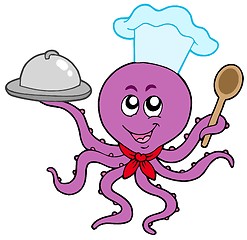 Image showing Octopus chef