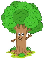 Image showing Cartoon tree character