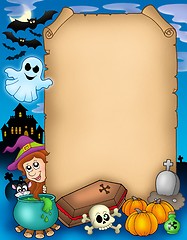 Image showing Halloween parchment 1