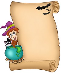 Image showing Halloween parchment 3