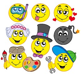 Image showing Various smileys 5