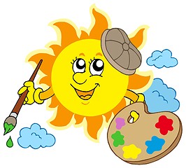 Image showing Sun artist