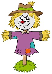 Image showing Cartoon scarecrow