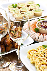 Image showing Assorted appetizers