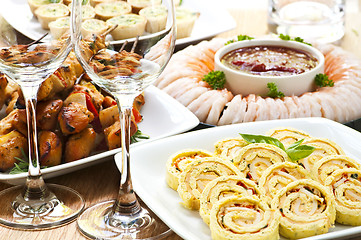 Image showing Assorted appetizers