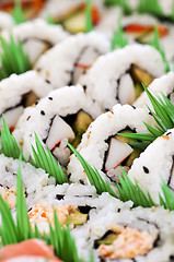 Image showing Sushi platter