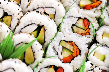 Image showing Sushi platter