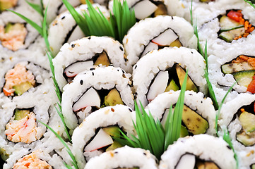 Image showing Sushi platter